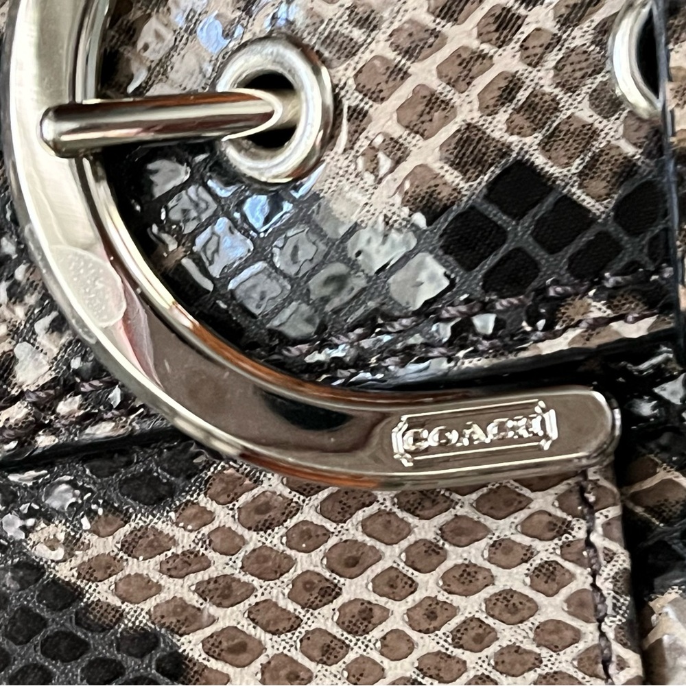 COACH SNAKESKIN LEATHER CROSSBODY BAG  nwot - Picture 4 of 6
